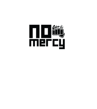No mercy cobra kai model alb pe tricou