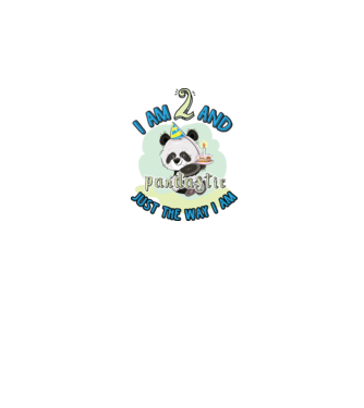 PANDASTIC 2 model alb pe tricou