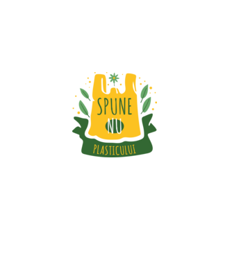 spune nu plasticului model gri pe tricou