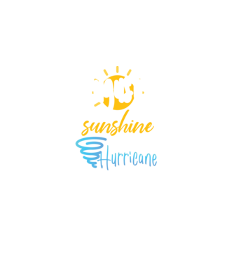 August Girls are Sunshine mixed with a little Hurricane model negru pe tricou