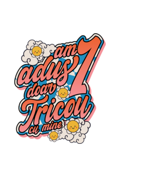 Am adus doar un tricou cu mine! model albastru deschis pe tricou