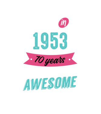 MADE IN 1953 model alb pe tricou