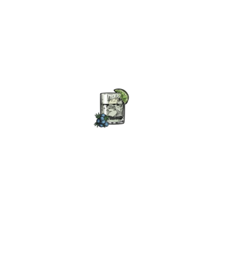 Let the fun be gin model negru pe tricou