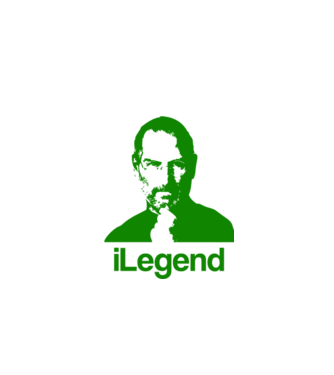 iLegend Steve Jobs model alb pe tricou