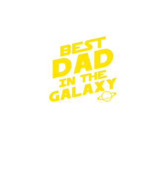 Best dad in the galaxy model verde neon pe tricou