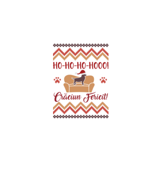 un Crăciun ho-ho-hoo-hoo fericit! model alb pe tricou