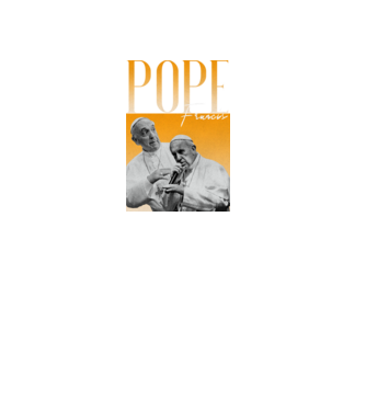 Pope Frances 90s poster model negru pe tricou