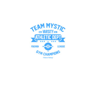 Mystic champions model negru pe tricou