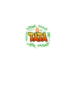 Graffiti tata model negru pe tricou