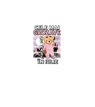 RETRO teddy fetişcană IULIE model negru pe tricou