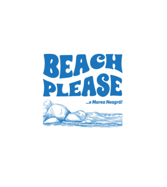 Beach please, e Marea Neagră! model alb pe tricou