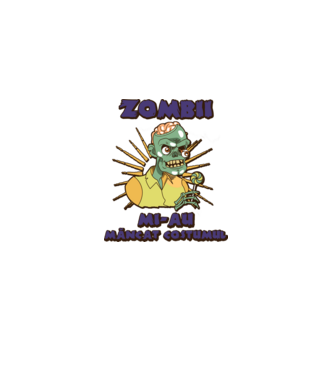 Zombii mi-au mâncat costumul model negru pe tricou