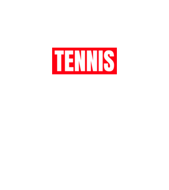 TENNIS HERO model negru pe tricou