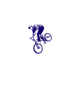 BMX stunt model gri pe tricou