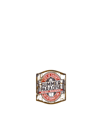 Summer Paradise model negru pe tricou