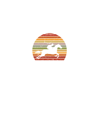 horse race model negru pe tricou