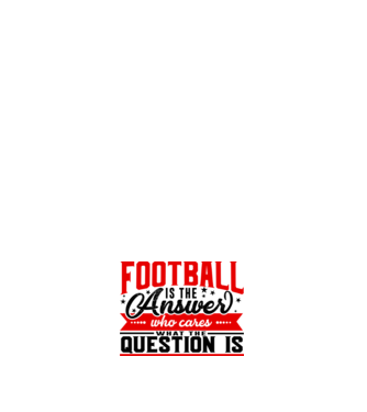Sport is the answer FOTBALIST model negru pe tricou