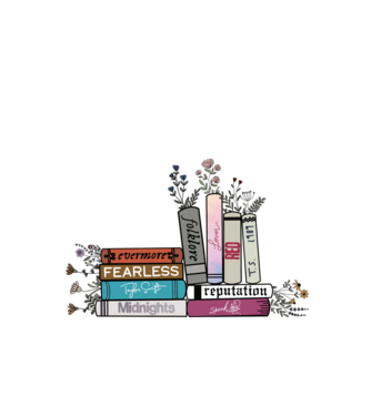Eras tour books color 2 model alb pe tricou