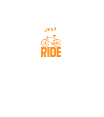 Life is a beautiful ride model negru pe tricou