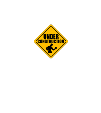 Under Construction model negru pe tricou