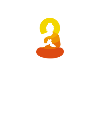 Călugăr meditator model negru pe tricou