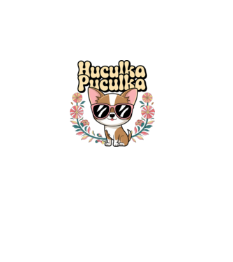 Huculka Puculka câine 1 model roz deschis pe tricou