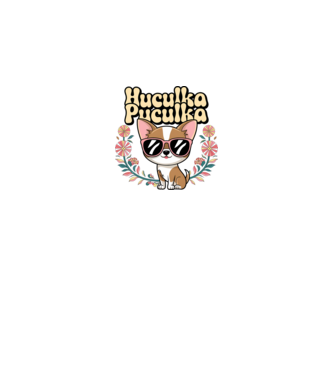 Huculka Puculka câine 1 model alb pe tricou