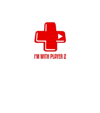player 2 model alb pe tricou