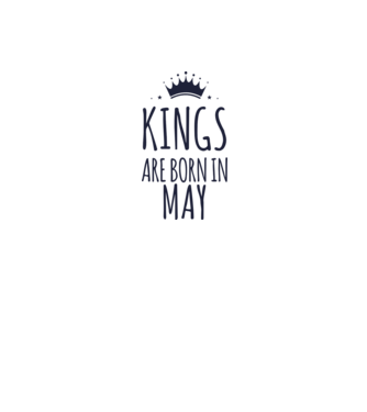 Kings are born in - May model galben pe tricou