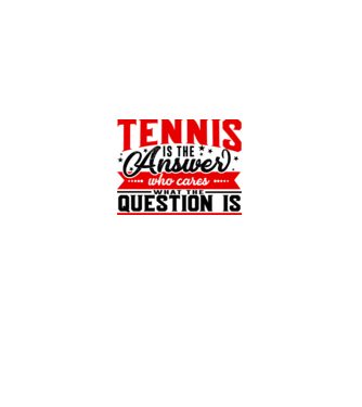 Sport is the answer JUCĂTOR TENIS model alb pe tricou