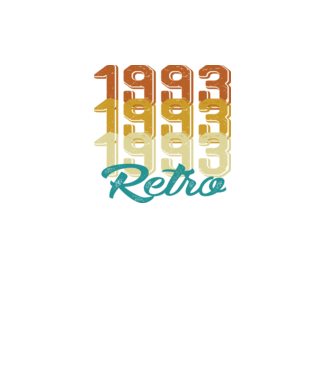 Retro 1993 model negru pe tricou