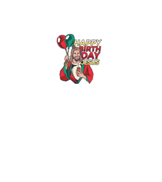 Happy Birtday Jesus! model negru pe tricou