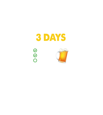 I only drink 3 days a week model negru pe tricou