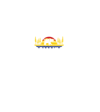 Land of Bears model negru pe tricou