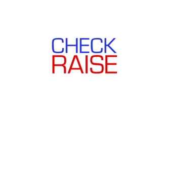 Check Raise model negru pe tricou