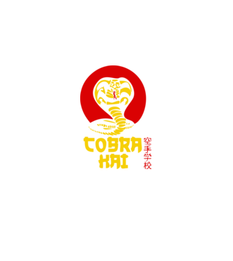 cobra kai japan logo model negru pe tricou