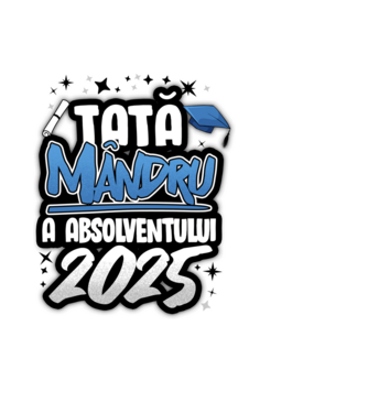Tată MÂNDRU a absolventului model albastru deschis pe tricou