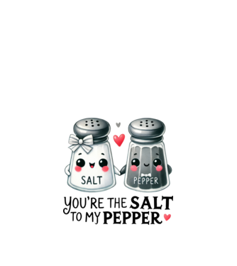 Salt to my Pepper model alb pe tricou