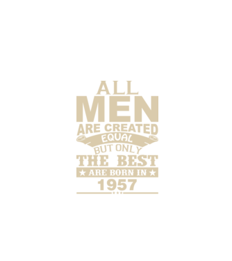 All men are created - 1957 model albastru închis pe tricou