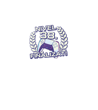 Nivel 38 finalizat! model negru pe tricou