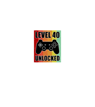 level 40 unlocked retro gamer model negru pe tricou
