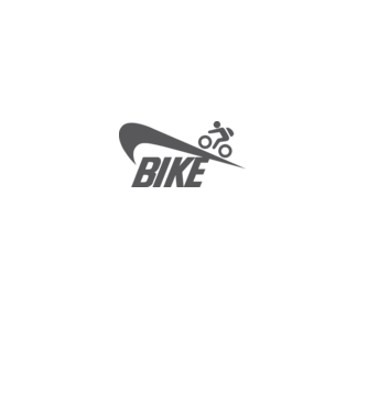 Bike logo model alb pe tricou