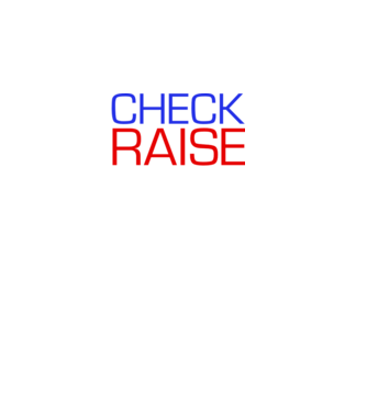 Check Raise model negru pe tricou