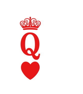 Queen model albastru deschis pe tricou