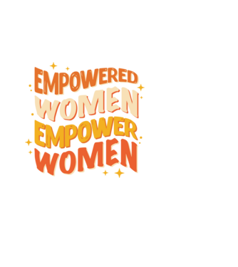 Empowered women empower women model alb pe tricou