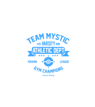 Mystic champions model negru pe tricou