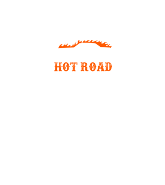 Hot road cartel model negru pe tricou