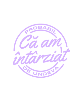 Probabil că am întârziat de undeva model alb pe tricou