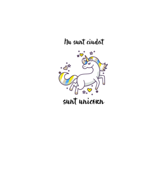Nu sunt ciudat - sunt unicorn model gri pe tricou