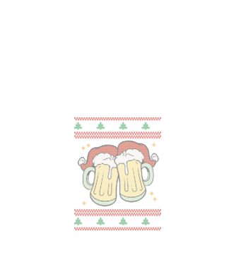 ugly sweater beers model negru pe tricou
